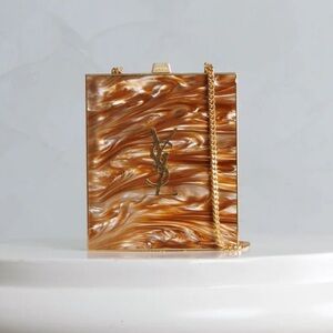 Saint Laurent Marble Pattern Tuxedo Box Bag